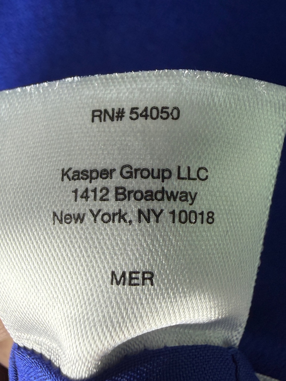 Kasper Cobalt Blue Midi Sheath Dress Notch Neck Sz 6 - Picture 9 of 10
